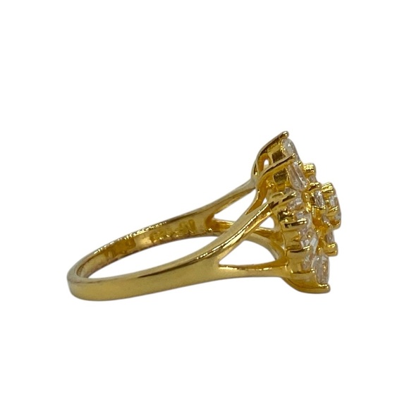 Vintage Gold and Silver Sparkle Ring - Picture 7 of 8